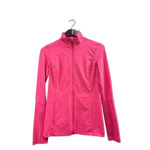 Under Armour Womens Pink Fleece Full-Zip Jacket Size S